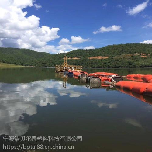 【银川治管道漂浮孔径12公分夹管塑料浮筒】批发